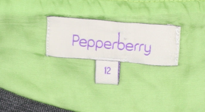 Womens UK Size 12 Pepperberry Straight & Pencil Twill Skirt