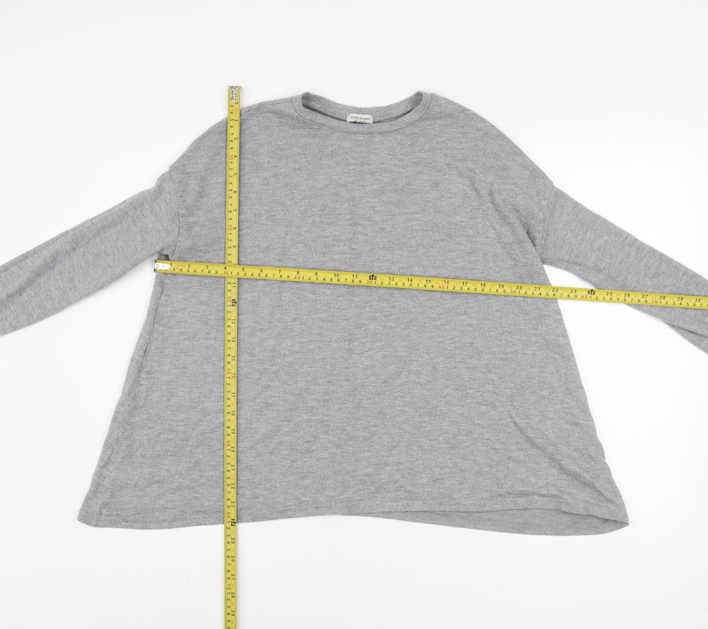 Womens UK Size 8 River Island Grey Pullover Jumper