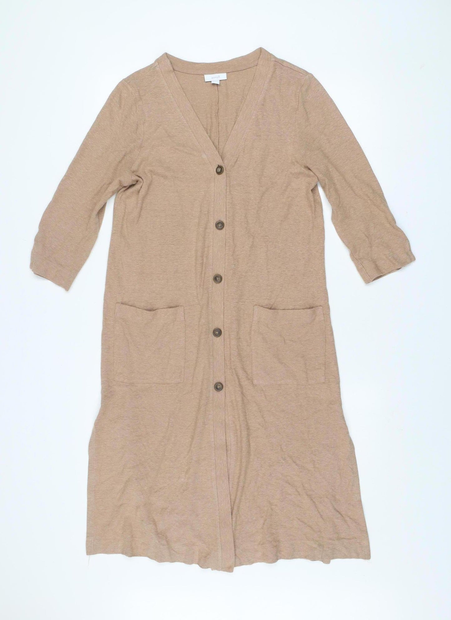 Womens UK Size XS Pure Jill Beige Cardigan Jumper