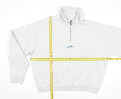 Mens UK Size S Zara Grey Pullover Sweatshirt