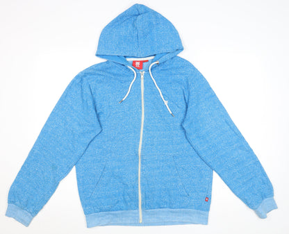 Fenchurch Men’s Blue Zip Hoodie Jacket Size L Cotton Blend