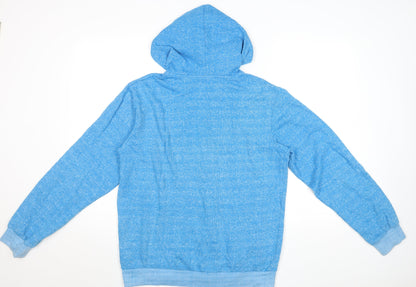Fenchurch Men’s Blue Zip Hoodie Jacket Size L Cotton Blend