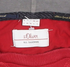 Mens UK Size L s.Oliver Red Gym & TrainingWalkingTravel Jacket