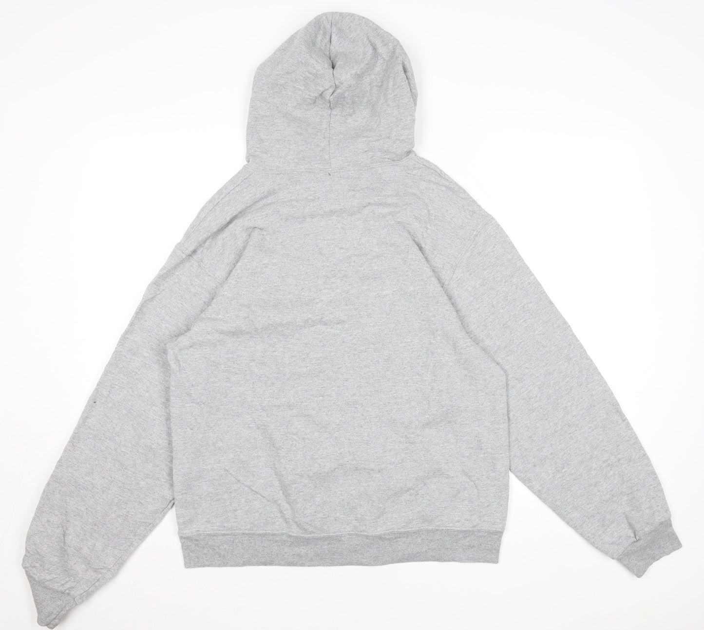 Mens UK Size M Fruit of the Loom Grey Pullover Hoodie