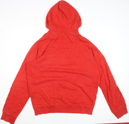 Voi Jeans Mens Red 2XL Pullover Hoodie Sweatshirt Cotton