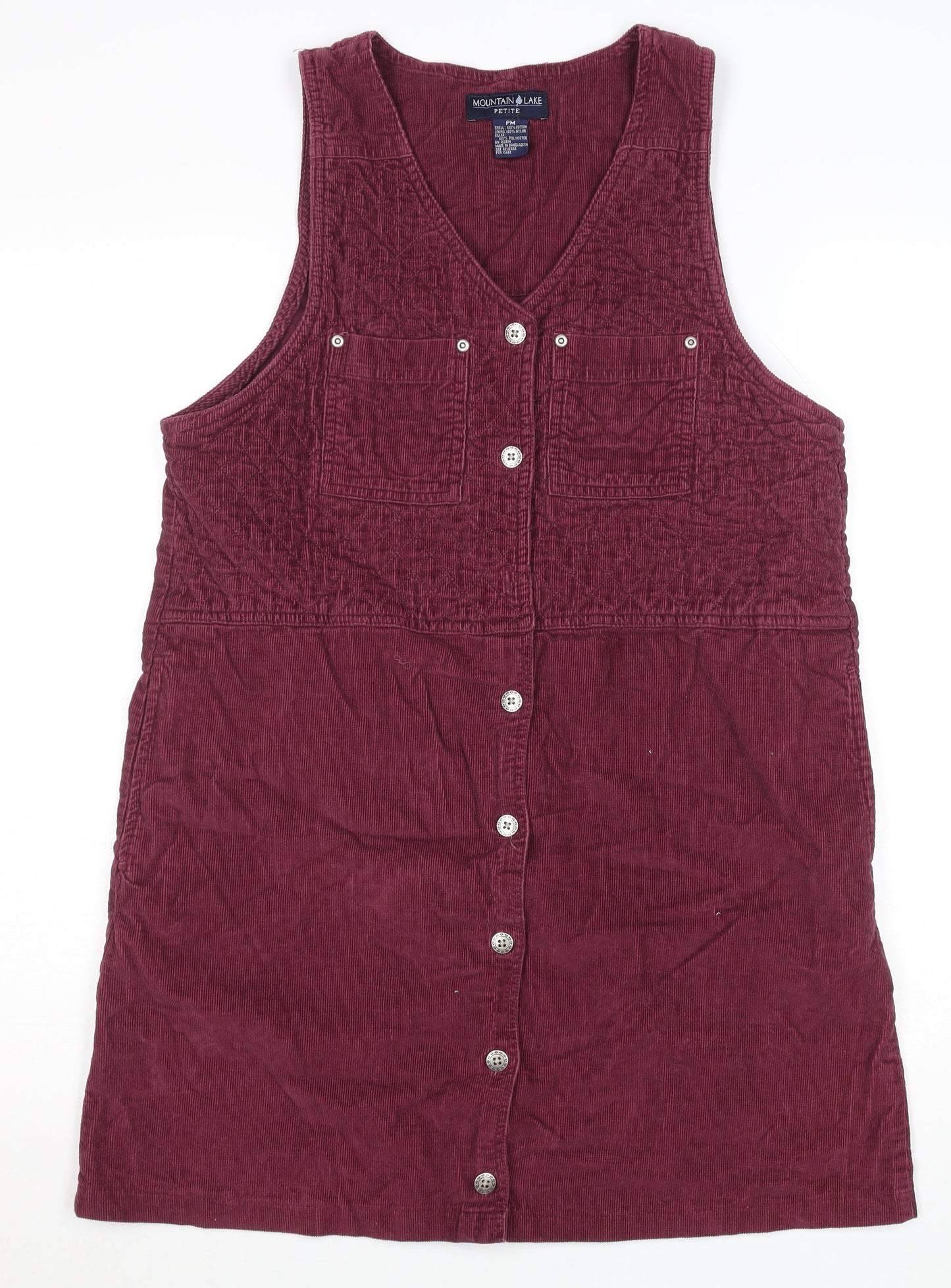 Womens UK Size M Mountain Lake Pinafore/Dungaree Dress