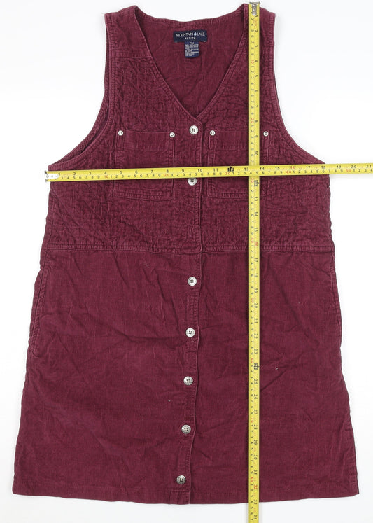 Womens UK Size M Mountain Lake Pinafore/Dungaree Dress