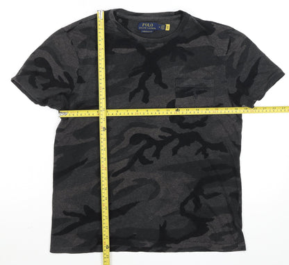 Polo Ralph Lauren Men's Grey Camouflage Slim Fit Cotton T-Shirt M