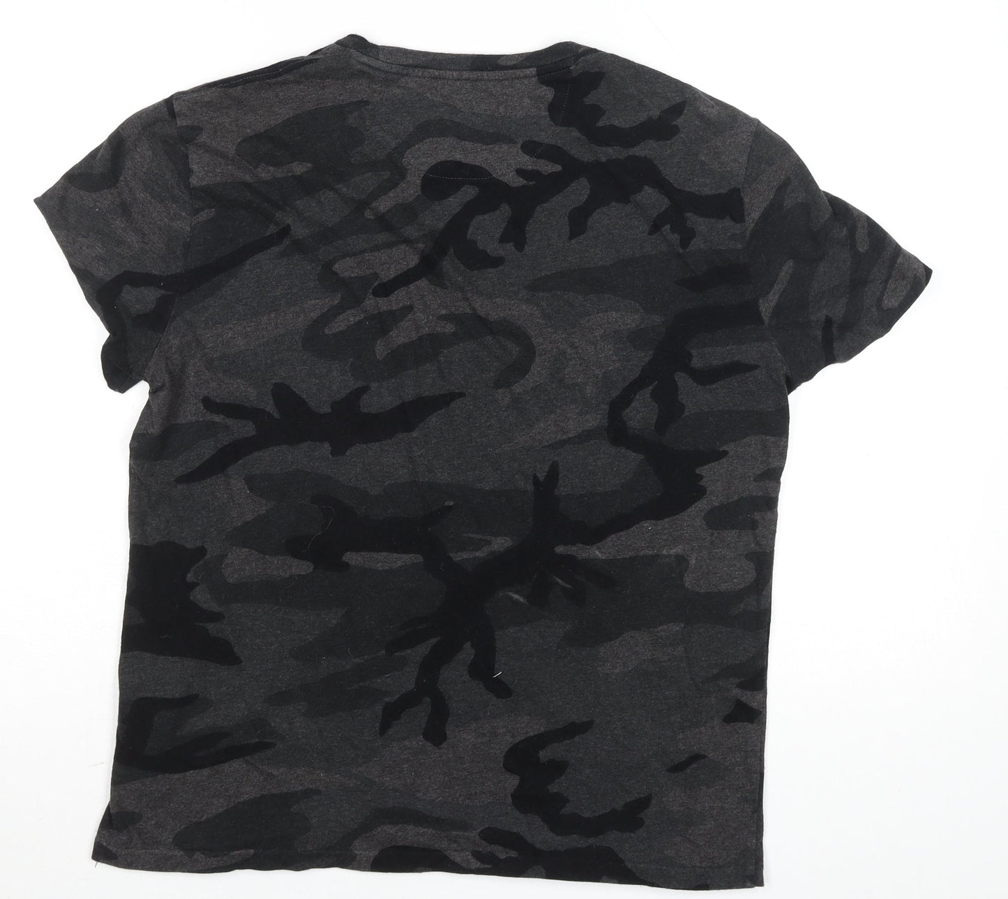 Polo Ralph Lauren Men's Grey Camouflage Slim Fit Cotton T-Shirt M