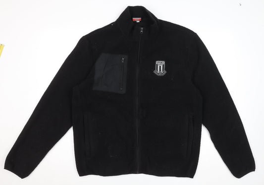 Mens UK Size L Stoke City FC Black Basic Jacket