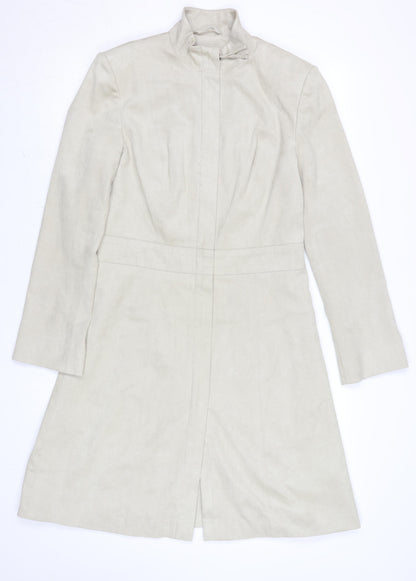 Womens UK Size 10 NEXT Beige Overcoat