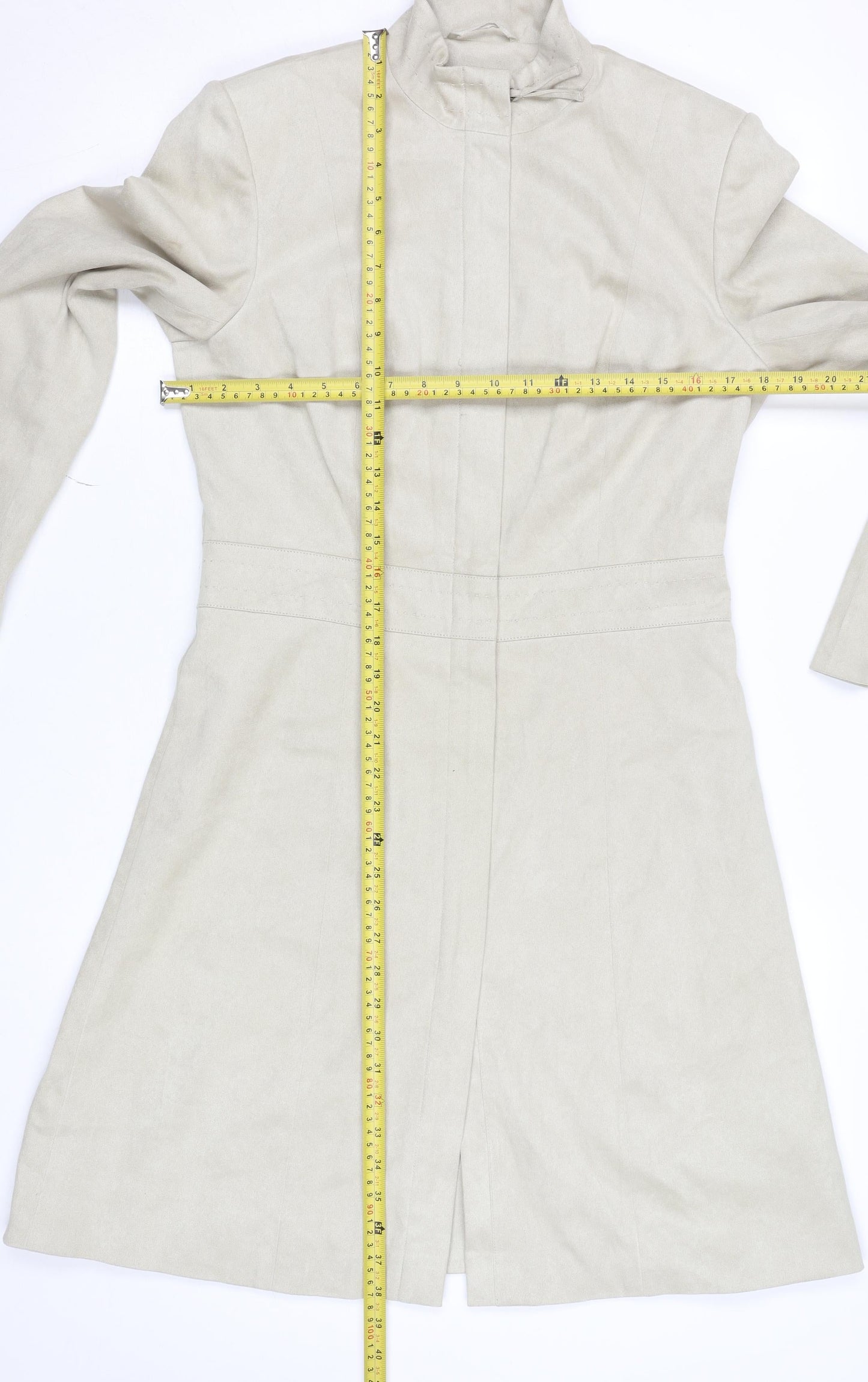 Womens UK Size 10 NEXT Beige Overcoat