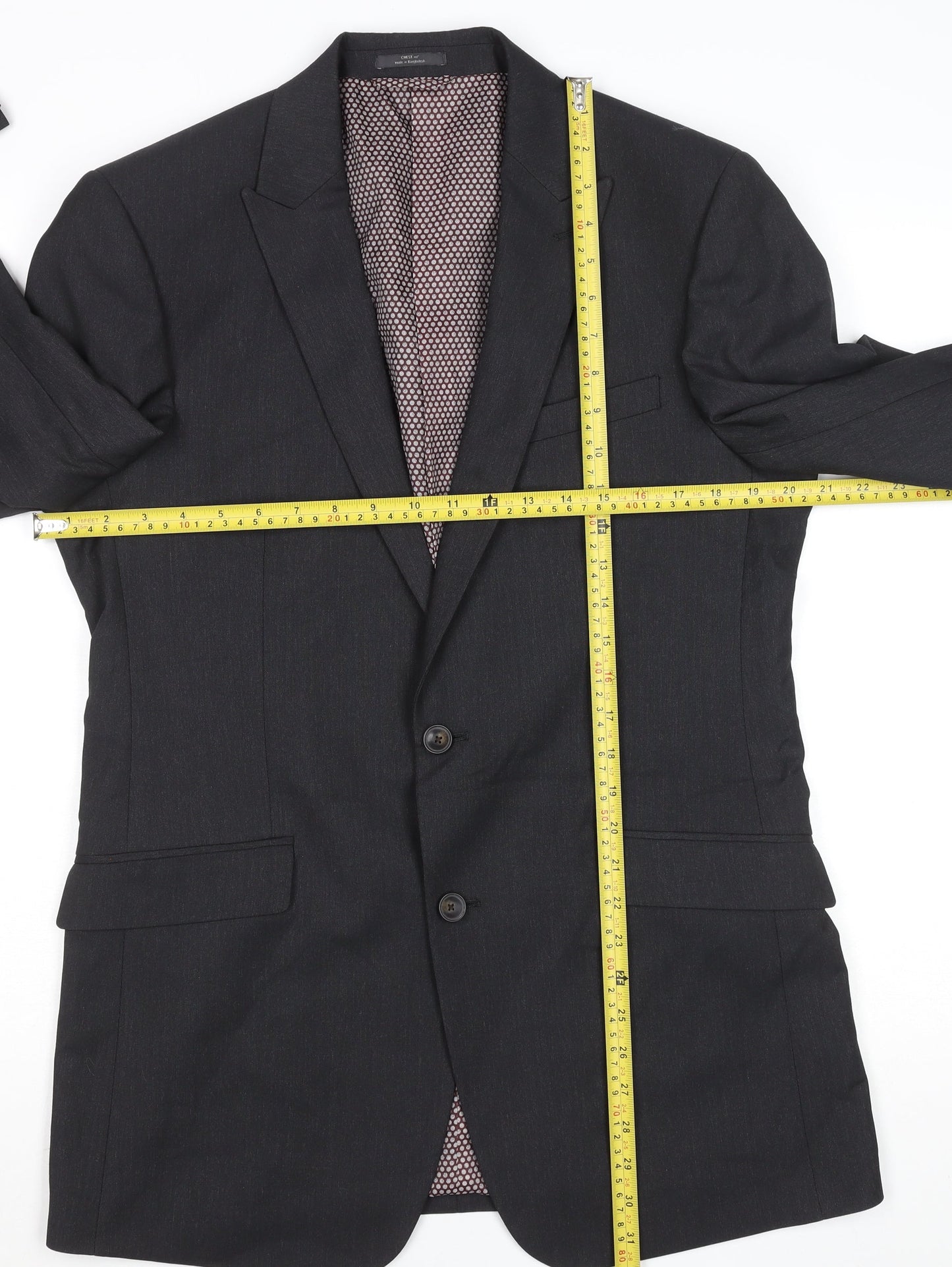 Mens UK Size 40 Marks and Spencer Regular Grey Suit Jacket