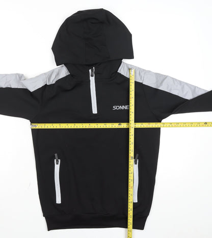 Boys UK Size 10-12 Years Sonneti Black Pullover Hoodie