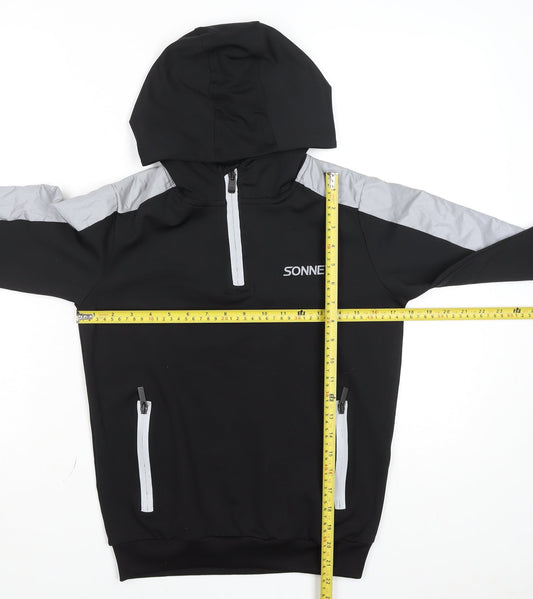 Boys UK Size 10-12 Years Sonneti Black Pullover Hoodie