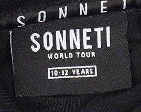 Boys UK Size 10-12 Years Sonneti Black Pullover Hoodie