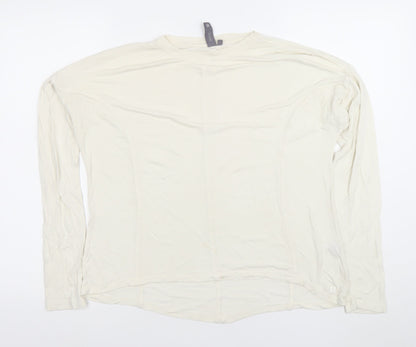 Womens UK Size S Sweaty Betty Ivory Basic T-Shirt