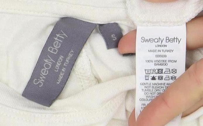 Womens UK Size S Sweaty Betty Ivory Basic T-Shirt