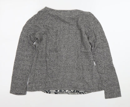 Womens UK Size M Zara Grey Basic T-Shirt