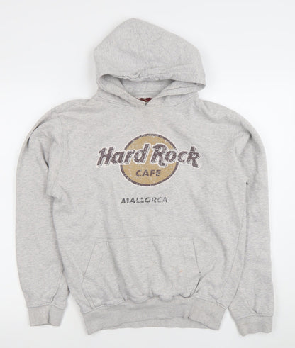 Womens UK Size M Hard Rock Cafe Grey Pullover Hoodie