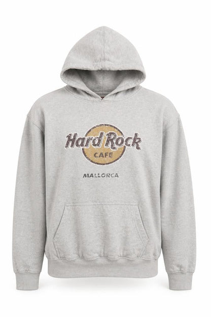 Womens UK Size M Hard Rock Cafe Grey Pullover Hoodie