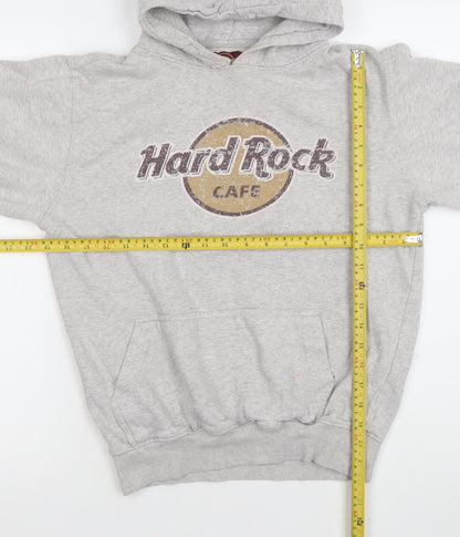 Womens UK Size M Hard Rock Cafe Grey Pullover Hoodie