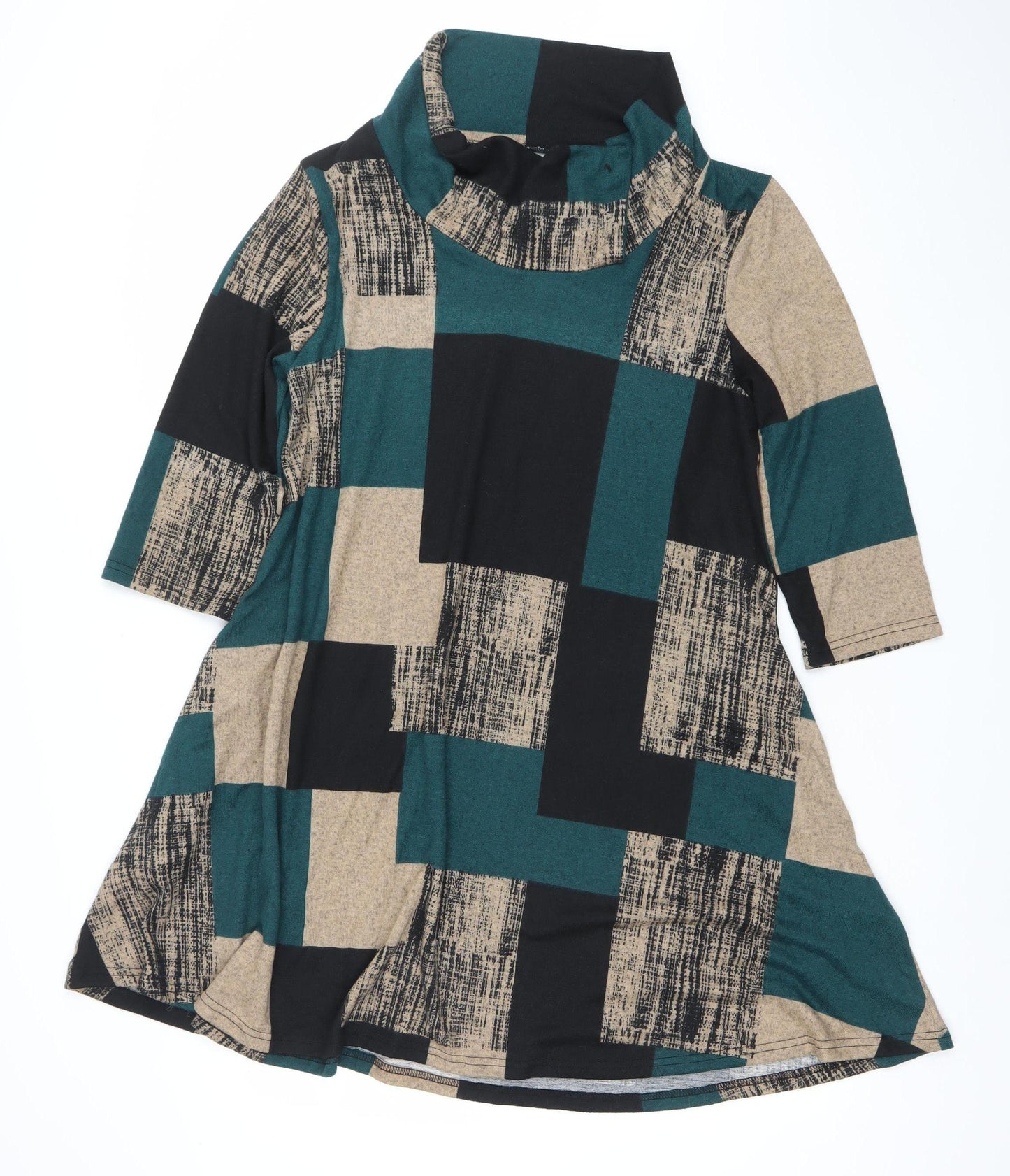 Apricot Womens Multicoloured XL Cowl Neck Tunic Jumper