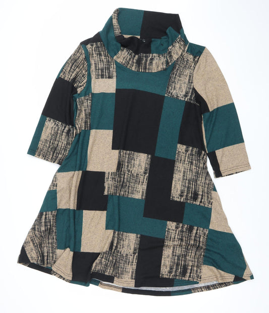 Apricot Womens Multicoloured XL Cowl Neck Tunic Jumper