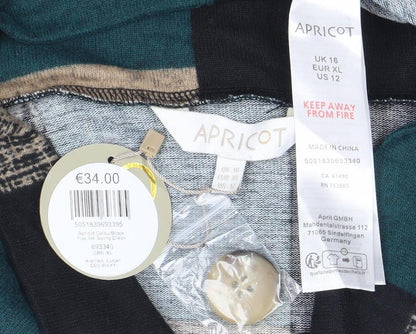 Apricot Womens Multicoloured XL Cowl Neck Tunic Jumper