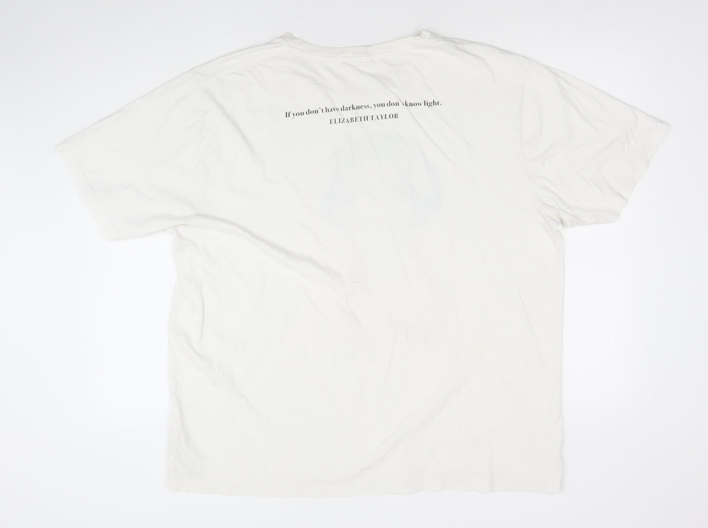 Womens UK Size 2XL Earth Positive White Basic T-Shirt