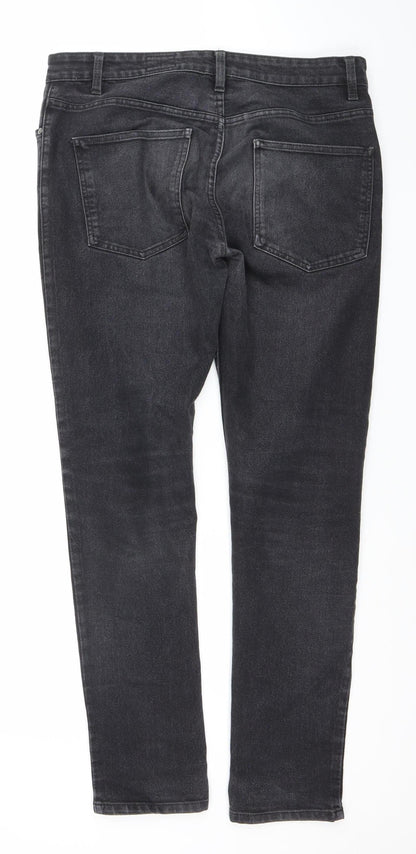 Marks and Spencer Men's Black Skinny Fit Jeans 34W 32L
