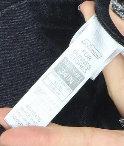 Marks and Spencer Men's Black Skinny Fit Jeans 34W 32L