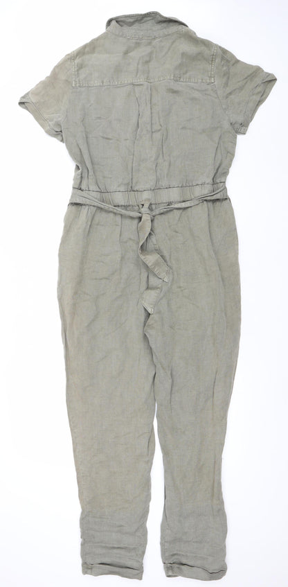 Womens UK Size M C&C California One-Piece Beige Jumpsuit
