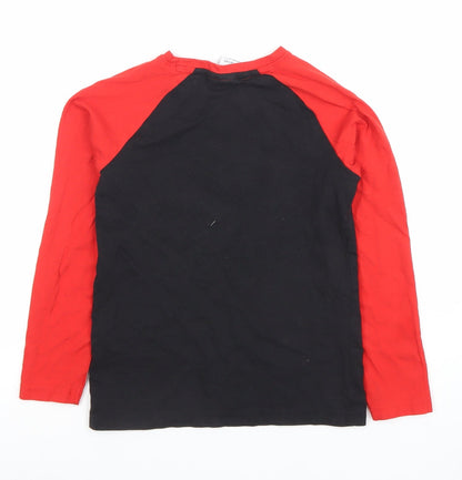 Boys UK Size 7-8 Years Manchester United Black Basic T-Shirt