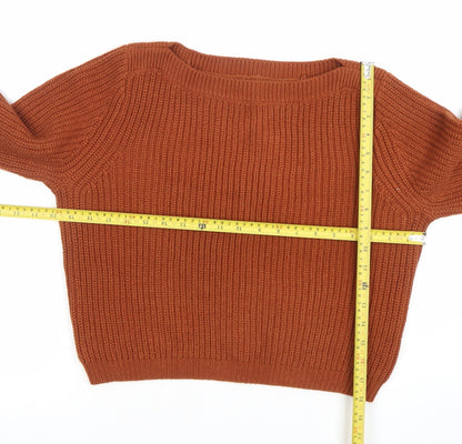 Womens UK Size S Only Brown Pullover Jumper