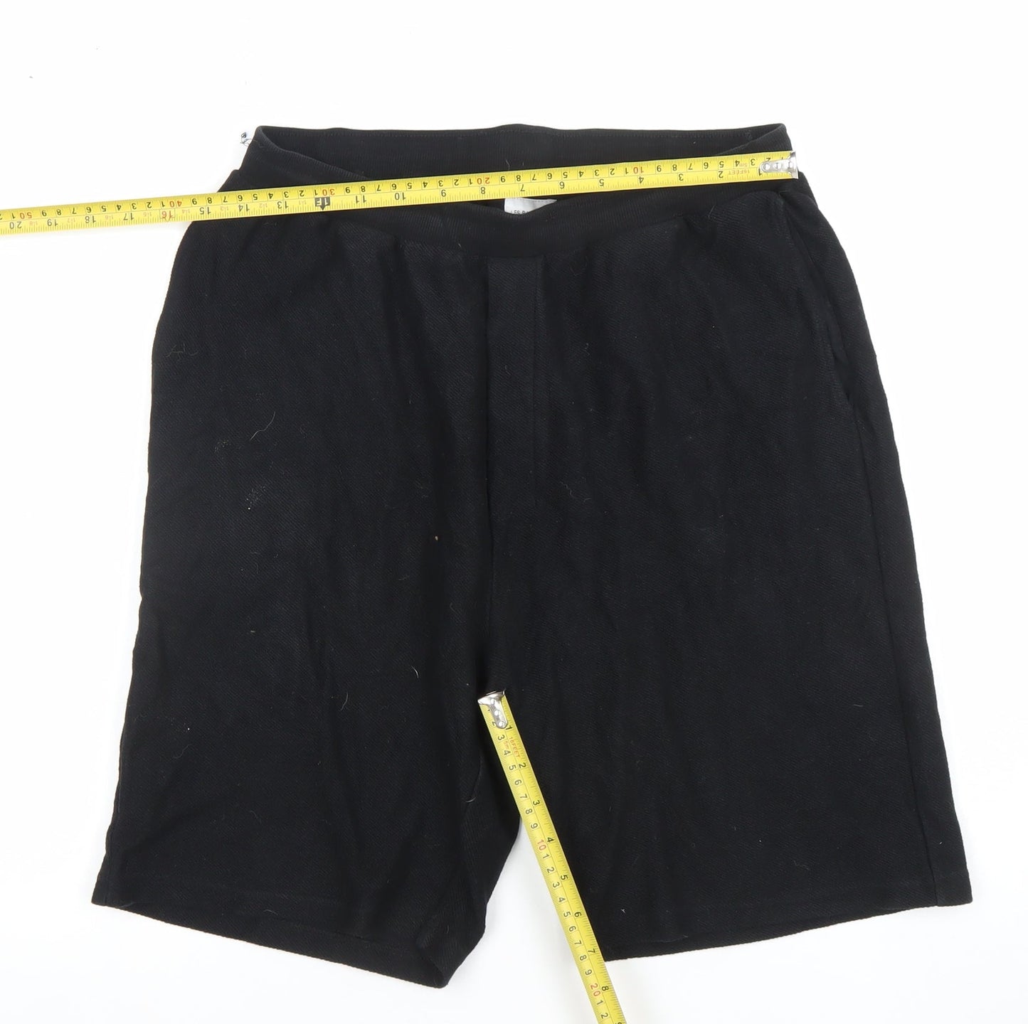 Les Basics Men’s Black Cotton Sweat Shorts Size Large Casual Jersey