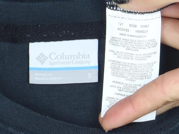 Mens UK Size S Columbia Black Pullover Sweatshirt