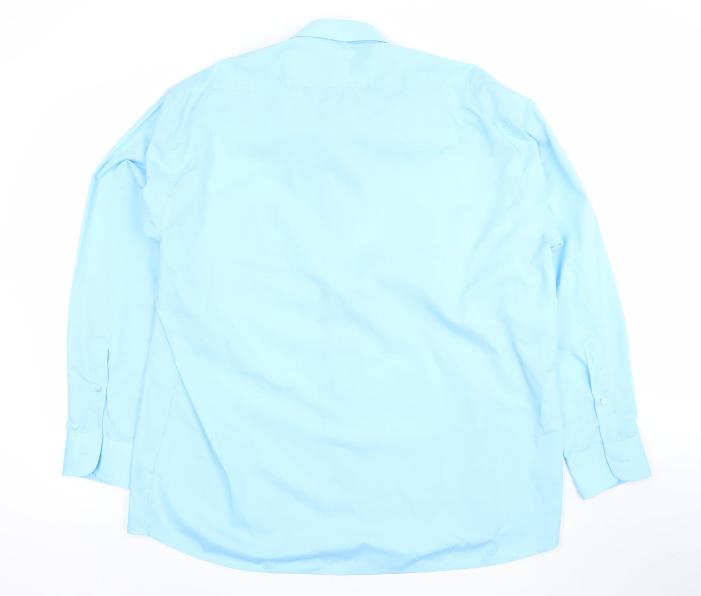 Rael Brook Men's Blue Long Sleeve Regular Fit Dress Shirt 17/43cm