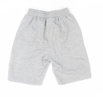 Slazenger Men's Grey Sweat Shorts M Elastic Waist Casual Sportswear