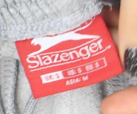 Slazenger Men's Grey Sweat Shorts M Elastic Waist Casual Sportswear