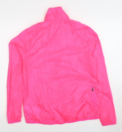 Womens UK Size S Outpace Pink Windbreaker Coat