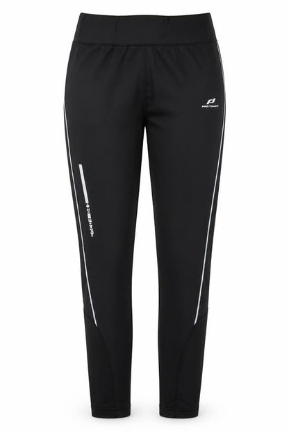Womens UK Size XS PRO TOUCH Slim Fit Track Pants Black Trousers