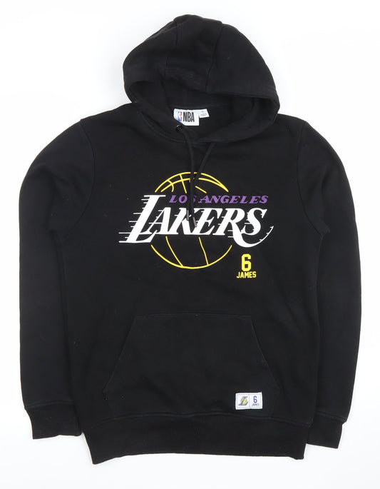 Mens UK Size S NBA Black Pullover Hoodie