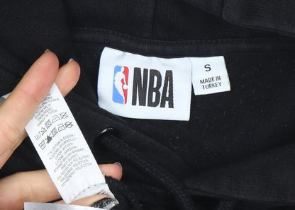 Mens UK Size S NBA Black Pullover Hoodie