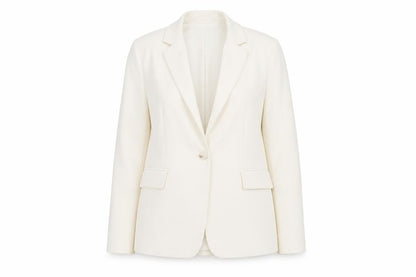 Womens UK Size XS Stradivarius Regular Ivory Blazer