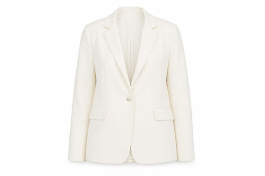 Womens UK Size XS Stradivarius Regular Ivory Blazer