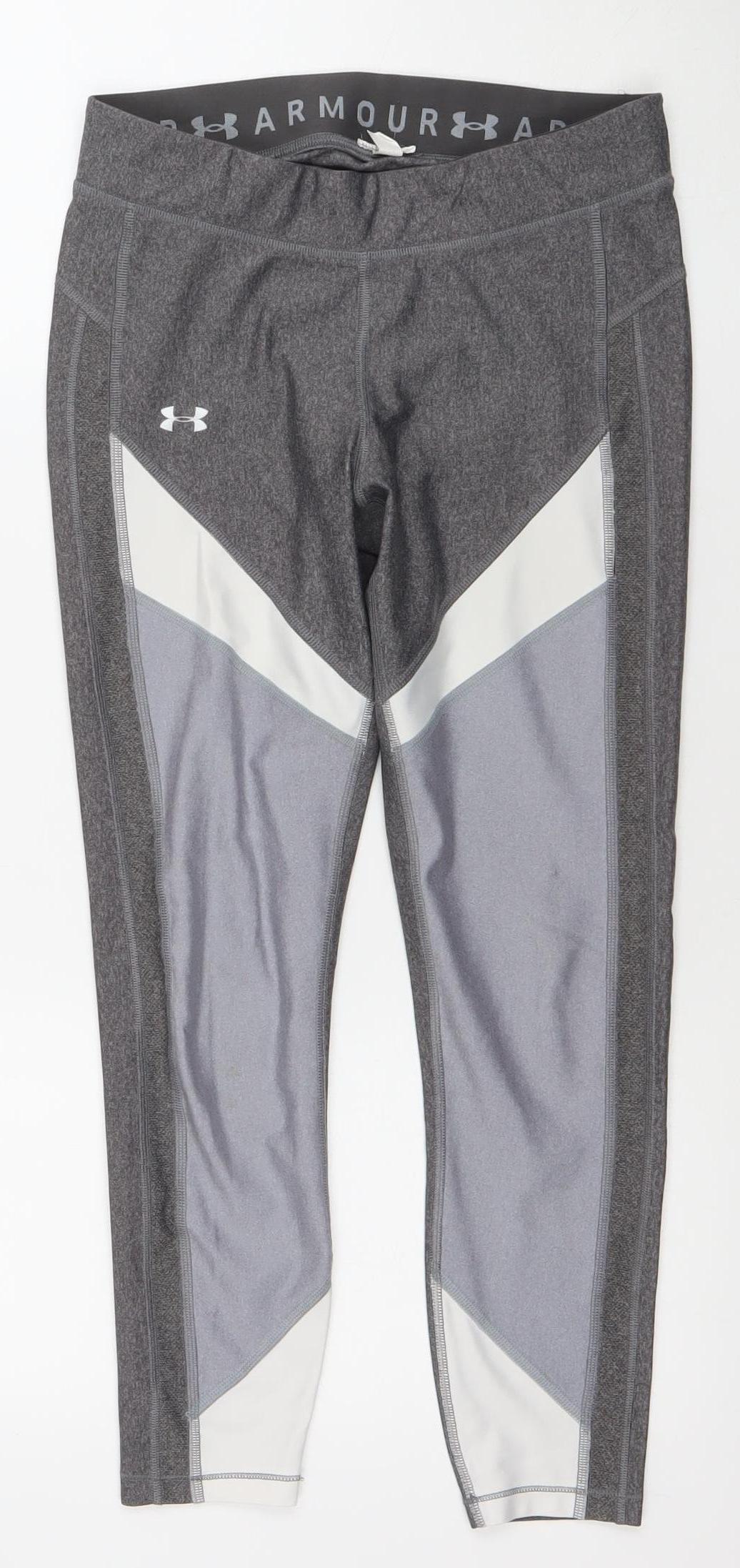 Under Armour Womens Grey Compression HeatGear Leggings M