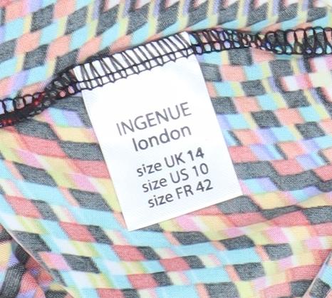Womens UK Size 14 Ingenue London A-Line Dress