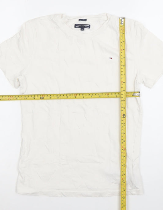 Boys UK Size 12 Years Tommy Hilfiger White Basic T-Shirt