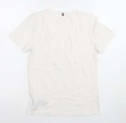Boys UK Size 12 Years Tommy Hilfiger White Basic T-Shirt